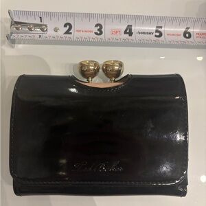 Ted Baker Black Patent Leather Wallet